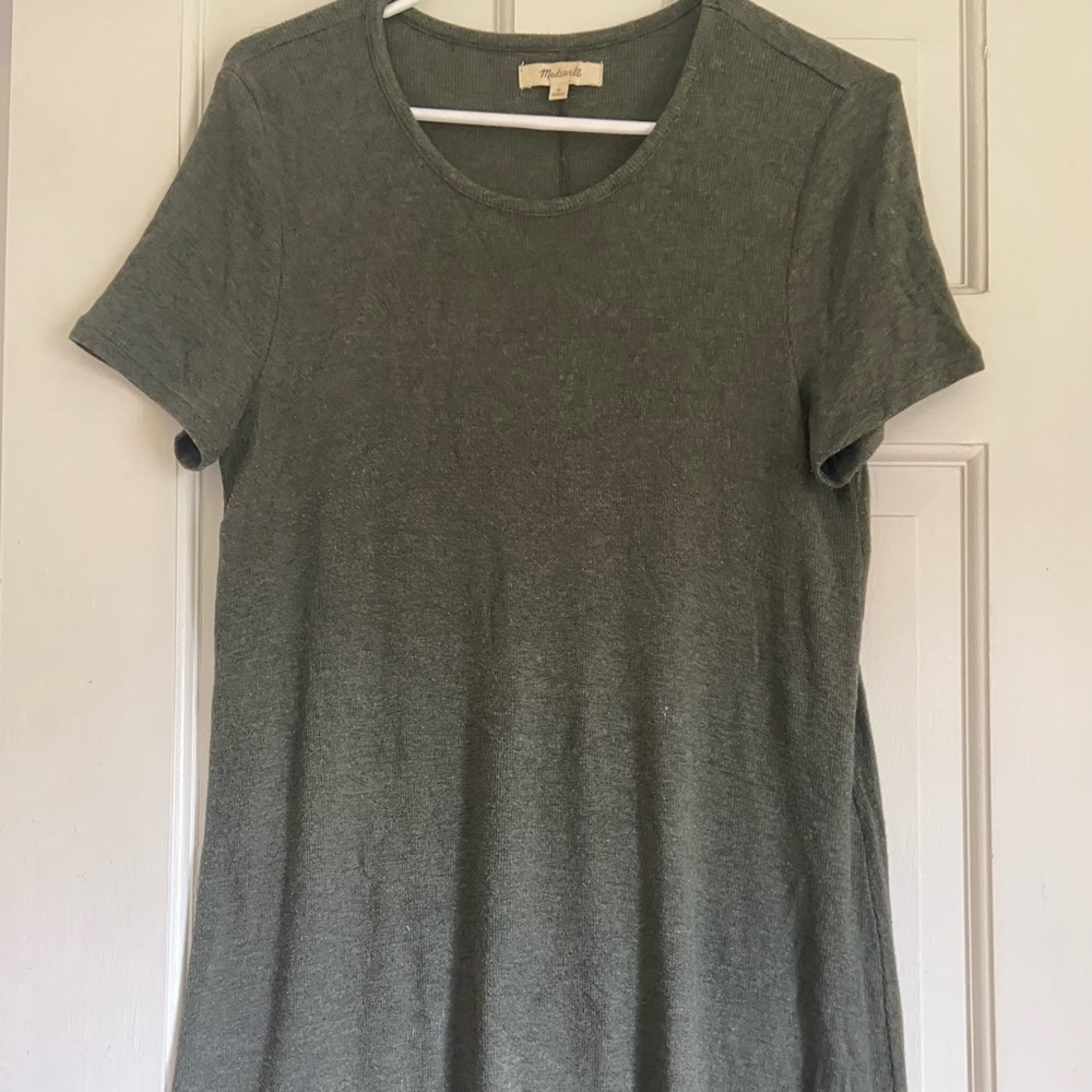 Madewell Green T-shirt dress size M